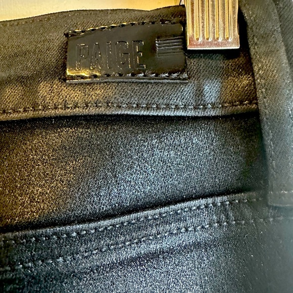 Paige Transcend Claudine Black Jean-Coated Collection-looks like leather! - Picture 16 of 16